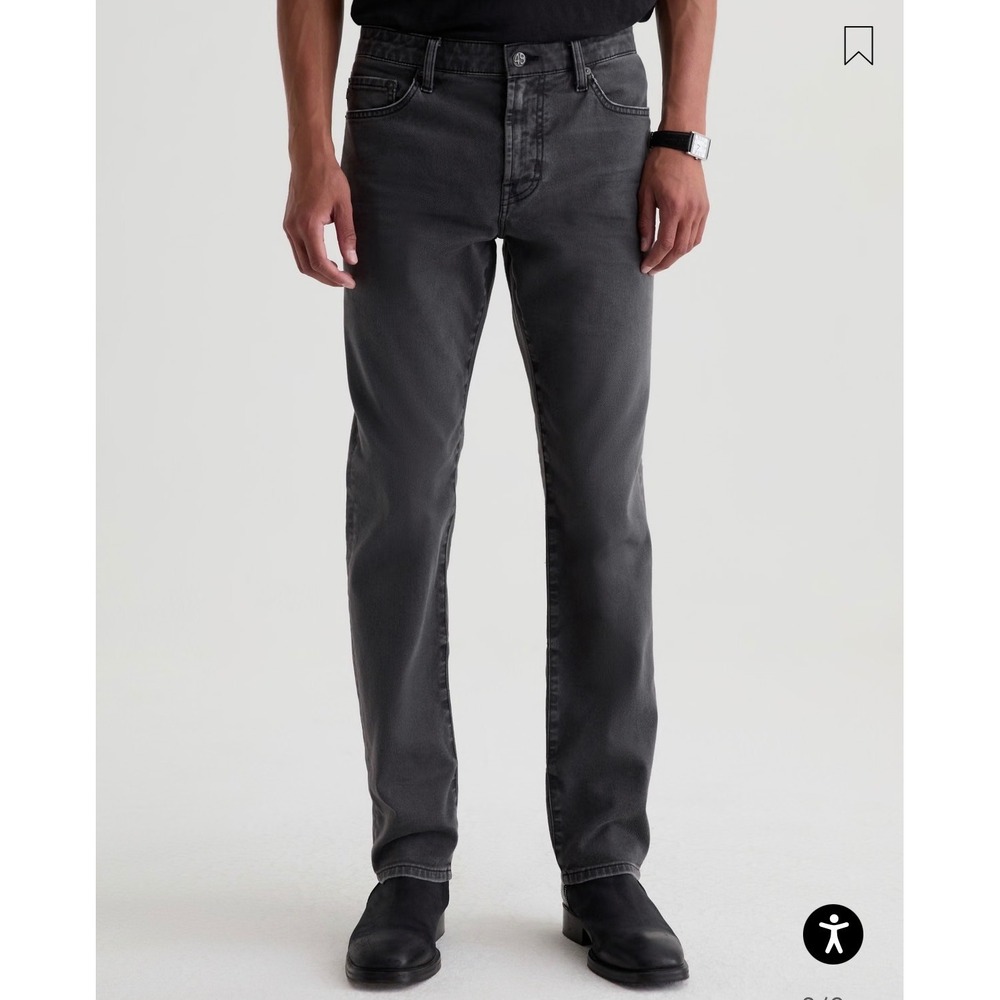 AG Jeans Everett Slim Straight Jean – Black Wash – Men's 38x34 – NWT